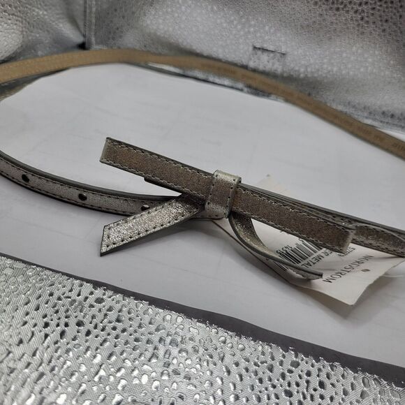 NWT Another Line Silver Belt With Bow Size Xs - Picture 1 of 4